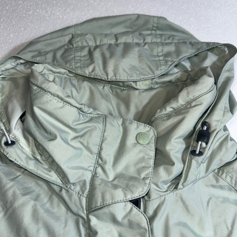 Columbia Vertex Womens Large Sage Green Charcoal Waterproof Hooded Ski Jacket - Picture 10 of 16